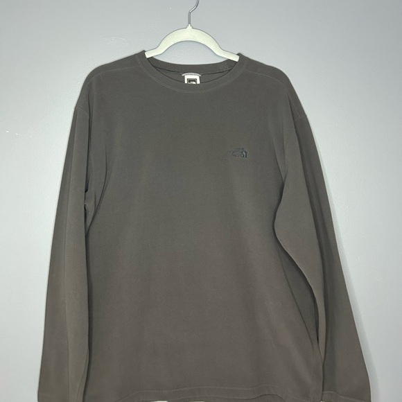 THE NORTH FACE MENS FLEECE SWEATER CREW NECK Size XL Grey Vintage - Picture 6 of 10